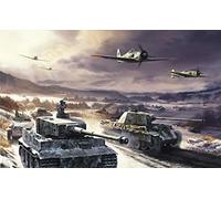 NPRZM Char d'avion de la Seconde Guerre mondiale, kit de peinture diamant 5D à faire soi-même, par numéros, décoration murale unique, strass en cristal, 40 x 40 cm
