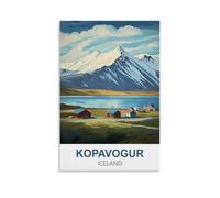 NPRZM Metal tin Sign Affiches de Kopavogur Islande Vintage Retro Art Wall Decor Mural Hanging Iron Painting Plaque Funny for Home Wall Art Decor 30x40cm