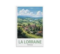 NPRZM Metal tin Sign Affiches de La Lorraine France Vintage Retro Art Wall Decor Mural Hanging Iron Painting Plaque Funny for Home Wall Art Decor 20x30cm