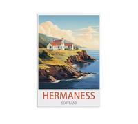 NPRZM Metal tin Sign Affiches d'Hermaness Écosse Tin Signe Vintage Metal Plaque Poster Bar Pub Maison Wall Decor 15x30cm