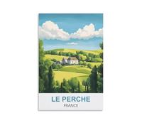 NPRZM Metal tin Sign Affiches du Perche France Vintage Retro Art Wall Decor Mural Hanging Iron Painting Plaque Funny for Home Wall Art Decor 30x40cm