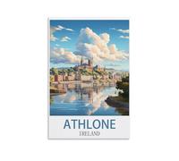 NPRZM Métal Tin Sign Athlone Irlande Pancarte en Métal Panneau Poster Plaque Métallique Slogan Art Décor Vintage Pr Bar Café Pub 20x30cm