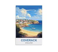 NPRZM Metal tin Sign Coverack Angleterre Vintage Retro Art Wall Decor Mural Hanging Iron Painting Plaque Funny for Home Wall Art Decor 30x40cm