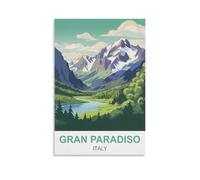 NPRZM Metal tin Sign Grand Paradis Italie Vintage Retro Art Wall Decor Mural Hanging Iron Painting Plaque Funny for Home Wall Art Decor 15x30cm