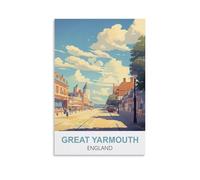 NPRZM Metal tin Sign Great Yarmouth, Angleterre Vintage Retro Art Wall Decor Mural Hanging Iron Painting Plaque Funny for Home Wall Art Decor 20x30cm