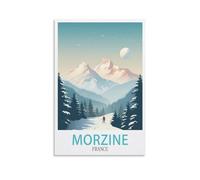 NPRZM Métal Tin Sign Morzine France Metal Tin Sign Wall Art Garden House Plaque For Home Garden Kitchen Bar Pub 30x40cm