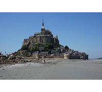 NPRZM Mont Saint-Michel, kit de peinture diamant 5D à faire soi-même, par numéros, décoration murale unique, strass en cristal, 40 x 40 cm