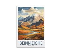 NPRZM Plaque en métal Beinn Eighe Scotland Art Plaque Poster Décoration murale pour maison Tool Room Bar Club Restaurant Café 30x40cm