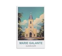 NPRZM Plaque en métal humoristique vintage Marie Galante Guadeloupe, affiche de jardin et de cuisine, décoration murale inspirante pour la maison, la cuisine, le bar, le club, 15 x 30 cm