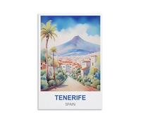 NPRZM Plaque en métal vintage humoristique Tenerife Espagne, affiche vintage, décoration murale, affiches rétro, 15 x 30 cm
