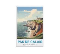 NPRZM Plaque en métal vintage Pas de Calais Hauts de Frances Plaque en métal vintage pour café, bar, pub, club de bière Décoration murale 20 x 30 cm