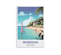 NPRZM Plaques en métal vintage Morbihan Bretagne, vintage, bar, club, cave, maison, cuisine, rustique, décoration murale, humoristique, 30 x 40 cm