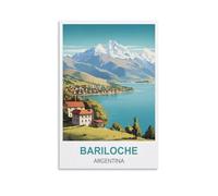 NPRZM Tin Signs Métal Bariloche, Argentine plaque en métal, vintage plaque Poster mural Ornement Maison/café/bar Décor 30x30cm