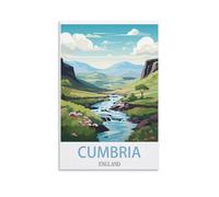 NPRZM Tin Signs Métal Cumbria Angleterre plaque en métal, vintage plaque Poster mural Ornement Maison/café/bar Décor 20x30cm
