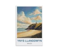 NPRZM Tin Signs Métal Ynys Llanddwyn Pays de Galles plaque en métal, vintage plaque Poster mural Ornement Maison/café/bar Décor 30x30cm