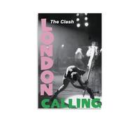 NPSFXC The Clash London CallingWall Art mural moderne minimaliste décoratif imperméable facile à entretenir pour salon, chambre à coucher, arrière-plan mural pour améliorer le style, 50 x 75 cm, style