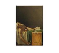 NPSFXC The Death of MaratWall Art Peinture décorative minimaliste moderne imperméable facile à entretenir pour salon, chambre à coucher, arrière-plan mural pour améliorer le style, 30 x 45 cm, style