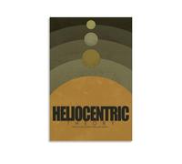 NPSFXC The HeliocentricsWall Art mural moderne minimaliste peinture décorative imperméable facile à entretenir pour salon, chambre à coucher, arrière-plan mural pour améliorer le style, 20 x 30 cm