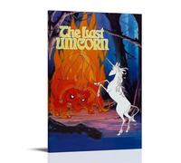 NPSFXC The Last UnicornWall Art Peinture décorative minimaliste moderne imperméable facile à entretenir Salon Chambre Fond mural pour améliorer le style 40 x 60 cm Style cadre