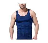 NPSMOPC Balconfoster Men's Slim Underwear, Men's Compression Shapewear Vest, Converselyte Men's Body Shaper (Blue,XX-Large)