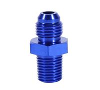 NPT Adaptateur d'adaptation en aluminium An6 vers NPT 1/4 raccords fioul droit Bleu