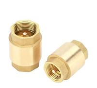 NPT Brass Check Valve Female Thread In-Line Spring for Water Control 1/2" 3/4" 1" 2" 1-1/2" 1-3/4" DN15 DN20 DN25 DN32 DN40 DN50(1")