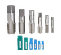 NPT Pipe Tap Set Thread HSS Industrial DIY Boîte de rangement 6PCS 1/8 27 1/4 18 3/8 18 1/2 14 3/4 14 1 11,5