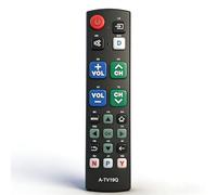 NPTWARCOT Télécommande de rechange à gros bouton compatible avec tous les téléviseurs intelligents Samsung/VIZIO/LG/Sony/Philips et plus pour les personnes âgées