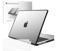 NPUOLS Coque pour MacBook Pro 14 Pouces 2025-2021 M5 M4 M3 M2 M1 A3434 A3112 A3401 A3185 A2992 A2918 A2779 A2442,Housse Rigide PC avec Bord TPU Résistant aux Chocs,Transparent Mat