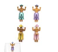 NPW Marqueurs de boisson Lot de 4, breloques vin, enterrement de vie de jeune fille, soirées filles, thème cowboy, cadeaux fantaisie, Plastique