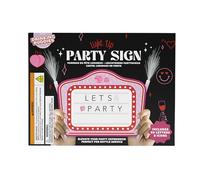 NPW Panneau lumineux Drinking Buddies pour fête - Panneau lumineux pour fête, 60 lettres et icônes, parfait pour les fêtes et célébrations sur le thème de la fête Las Vegas