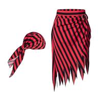 NPXUAMTJ Bandana de pirate pour femme et homme - Accessoires de costume de capitaine d'Halloween - Costume de pirate