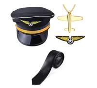 NPXUAMTJ Costume de capitaine de compagnie aérienne - Tenue de jeu de rôle - Accessoire de cosplay pour homme et femme - Costume d'Halloween confortable et respirant