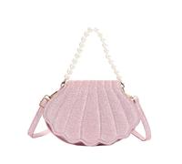 NPXUAMTJ Élégant sac à bandoulière en cuir synthétique pour femme, sac à main à perles, sac à main pour les trajets et les événements sociaux, sac à main élégant en polyuréthane, a, One Size