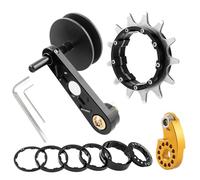 NPXUAMTJ Kits de conversion de vitesse unique pour vélos, ajusteur de vitesse unique, convertisseur, guide de chaîne, cassettes, rouages, tendeur de chaîne de vélo
