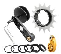 NPXUAMTJ Kits de conversion de vitesse unique pour vélos, ajusteur de vitesse unique, convertisseur, guide de chaîne, cassettes, rouages, tendeur de chaîne de vélo