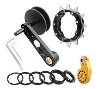NPXUAMTJ Kits de conversion de vitesse unique pour vélos, ajusteur de vitesse unique, convertisseur, guide de chaîne, cassettes, rouages, tendeur de chaîne de vélo