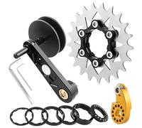 NPXUAMTJ Kits de conversion de vitesse unique pour vélos, ajusteur de vitesse unique, convertisseur, guide de chaîne, cassettes, rouages, tendeur de chaîne de vélo