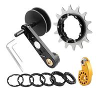 NPXUAMTJ Kits de conversion de vitesse unique pour vélos, ajusteur de vitesse unique, convertisseur, guide de chaîne, cassettes, rouages, tendeur de chaîne de vélo