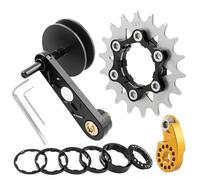NPXUAMTJ Kits de conversion de vitesse unique pour vélos, ajusteur de vitesse unique, convertisseur, guide de chaîne, cassettes, rouages, tendeur de chaîne de vélo