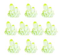 NPXUAMTJ Lot de 10 petites maisons de poupées artificielles luminescentes pour aquariums de poissons Décoration lumineuse