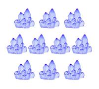 NPXUAMTJ Lot de 10 petites maisons de poupées artificielles luminescentes pour aquariums de poissons Décoration lumineuse