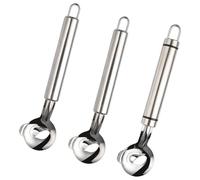 NPXUAMTJ Lot de 3 cuillères à éplucher en forme de cactus en acier inoxydable avec poignée ergonomique pour éplucher et trancher avec précision