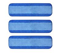 NPXUAMTJ Lot de 3 recharges de serpillère en microfibre réutilisables et lavables pour balai à franges 45,7 cm Équipement de nettoyage professionnel