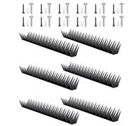 NPXUAMTJ Lot de 6 piques de sécurité en métal pour clôture, anti-escalade, pour extérieur, installation facile pour chats et oiseaux