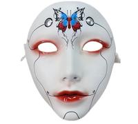 NPXUAMTJ Mascarade peint beauté cosplay fête esthétique mécanique visage complet pour femmes hommes cosplay