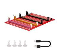 NPXUAMTJ Testeur de module de mémoire DDR3 DDR4 DDR5 RDIMM/UDIMM avec voyants LED pour connexion d'ordinateur et adaptateur