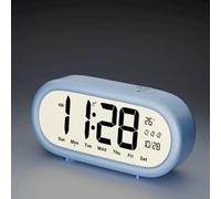 Npy2bZ3hr Vase à Fleurs BedHead Alarm Clock | Digital large screen desktop clock(Blue)