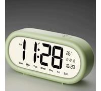 Npy2bZ3hr Vase à Fleurs BedHead Alarm Clock | Digital large screen desktop clock(Green)