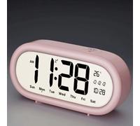 Npy2bZ3hr Vase à Fleurs BedHead Alarm Clock | Digital large screen desktop clock(Pink)